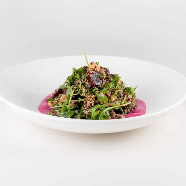 Beet Yogurt and Quinoa.